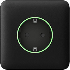 Передняя панель для встроенной розетки Ajax SoloCover for Outlet smart, Jeweler, беспроводная, черный