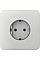Передняя панель для встроенной розетки Ajax SoloCover for Outlet Basic, белый