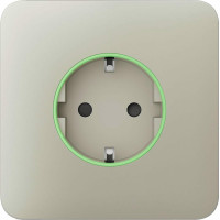 Передня панель для вбудованої розетки Ajax SoloCover for Outlet smart, Jeweler, бездротової, ivory