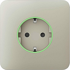 Передня панель для вбудованої розетки Ajax SoloCover for Outlet smart, Jeweler, бездротової, ivory