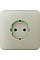 Передняя панель для встроенной розетки Ajax SoloCover for Outlet smart, Jeweler, беспроводной, ivory