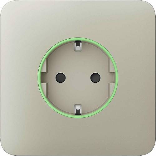 Передняя панель для встроенной розетки Ajax SoloCover for Outlet smart, Jeweler, беспроводной, ivory