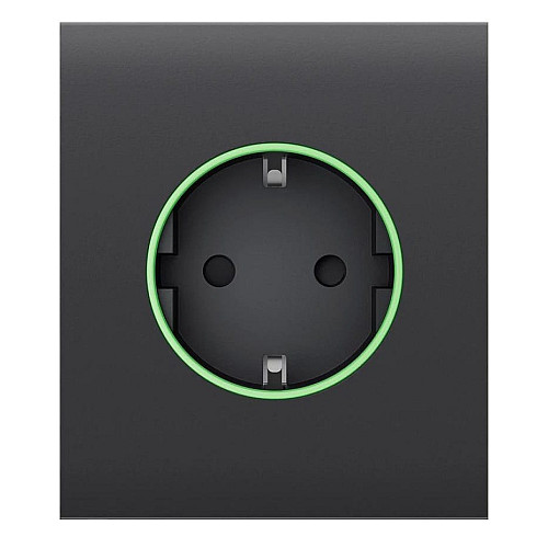 Центральная панель для встроенной розетки Ajax CenterCover for Outlet smart, Jeweler, беспроводная, graphite