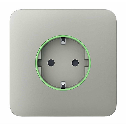 Передняя панель для встроенной розетки Ajax SoloCover for Outlet, Jeweler, беспроводная, oyster