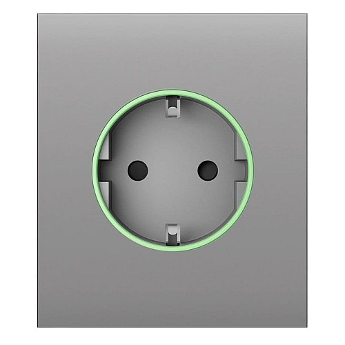 Центральная панель для встроенной розетки Ajax CenterCover for Outlet smart, Jeweler, беспроводная, fog