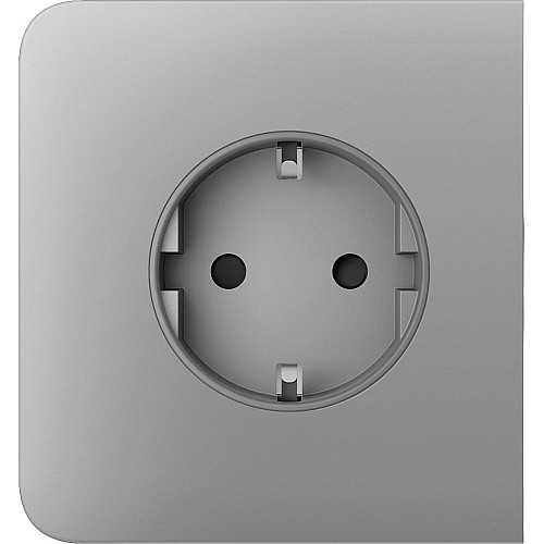 Бічна панель для вбудованої розетки Ajax SideCover for Outlet Basic, fog