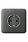 Передня панель для вбудованої розетки Ajax SoloCover for Outlet smart, Jeweler, бездротової, grey