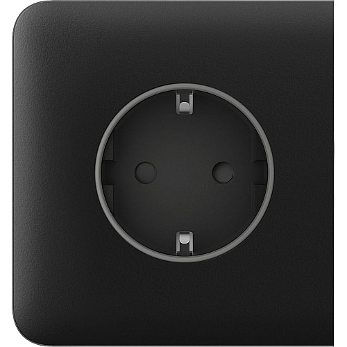 Бічна панель для вбудованої розетки Ajax SideCover for Outlet Basic, чорний