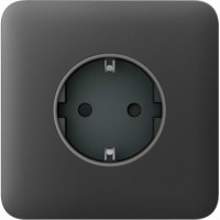 Передня панель для вбудованої розетки Ajax SoloCover for Outlet Basic, graphite