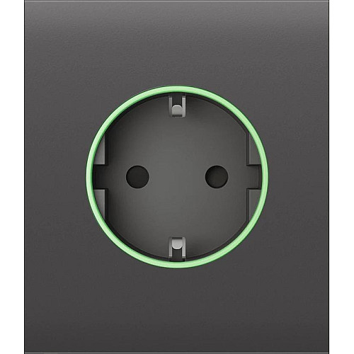 Центральная панель для встроенной розетки Ajax CenterCover for Outlet smart, Jeweler, беспроводная, grey