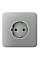Передняя панель для встроенной розетки Ajax SoloCover for Outlet smart, Jeweler, беспроводная, fog