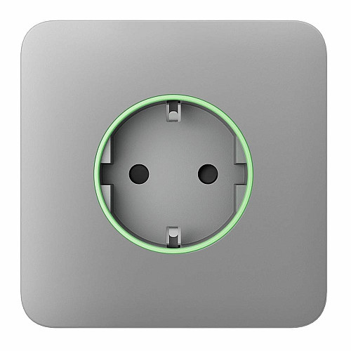 Передняя панель для встроенной розетки Ajax SoloCover for Outlet smart, Jeweler, беспроводная, fog