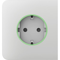 Бічна панель для вбудованої розетки Ajax SideCover for Outlet smart, Jeweler, бездротова, білий