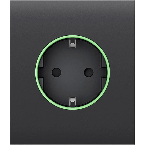 Центральная панель для встроенной розетки Ajax CenterCover for Outlet smart, Jeweler, беспроводная, graphite