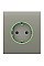 Центральная панель для встроенной розетки Ajax CenterCover for Outlet smart, Jeweler, беспроводная, olive