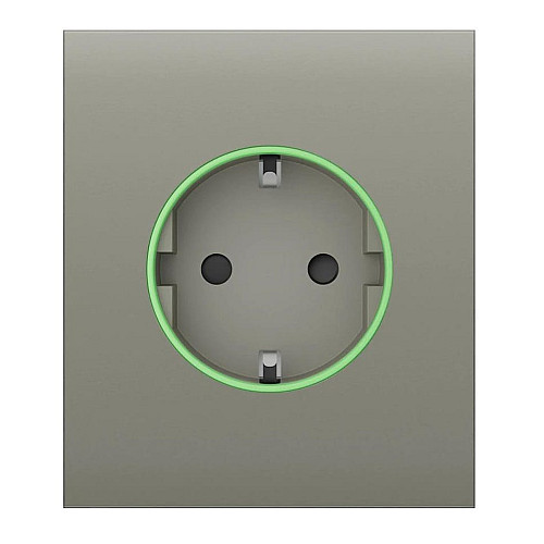 Центральная панель для встроенной розетки Ajax CenterCover for Outlet smart, Jeweler, беспроводная, olive