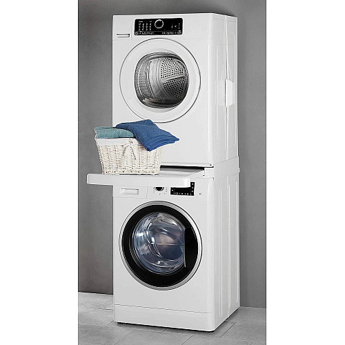 Комплект монтажный Whirlpool для соединения стиральной машины с сушильной машиной, 45-60см, белый