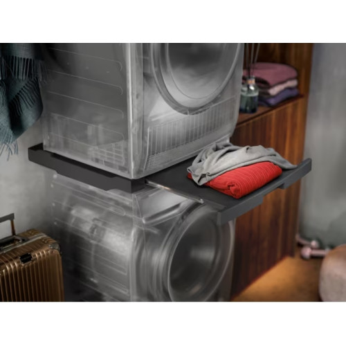 Комплект монтажний Electrolux для з'єднання пральної машини з сушильною машиною, висувна полиця, сріблястий темний