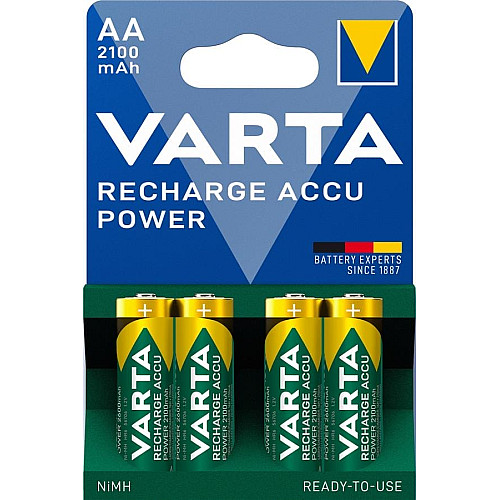 Акумулятор Varta NI-MH Power AA 2100 мА•г, 4шт