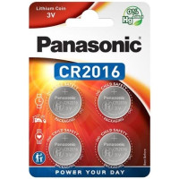 Батарейка Panasonic літієва CR2016 блістер, 4 шт.
