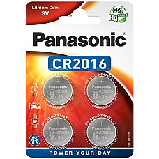 Батарейка Panasonic літієва CR2016 блістер, 4 шт.