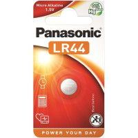 Батарейка Panasonic лужна LR44(A76, AG13, G13A, PX76, GP76A, RW82) блістер, 1 шт.