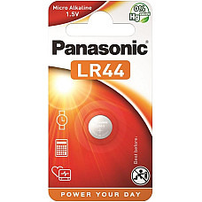 Батарейка Panasonic лужна LR44(A76, AG13, G13A, PX76, GP76A, RW82) блістер, 1 шт.