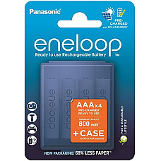Акумулятор Panasonic Eneloop NI-MH  AAA 800 мАг, 4 шт, з кейсом для зберігання