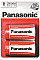 Батарейка Panasonic RED ZINC вугільно-цинкова D(R20) блістер, 2 шт.