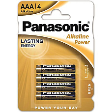 Батарейка Panasonic ALKALINE POWER лужна AAA блістер, 4 шт.