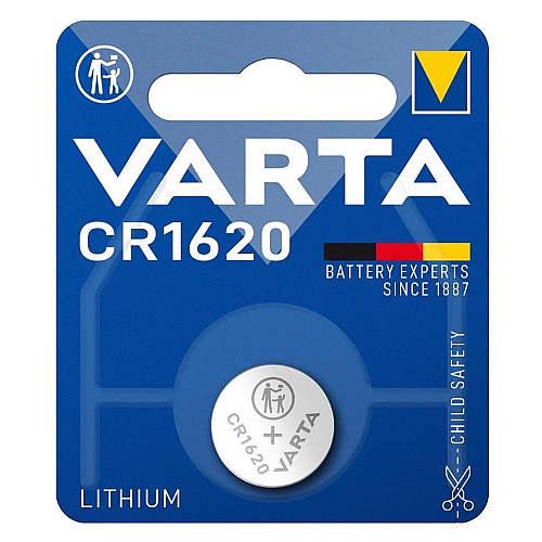 Батарейка Varta літієва CR1620 блістер, 1 шт