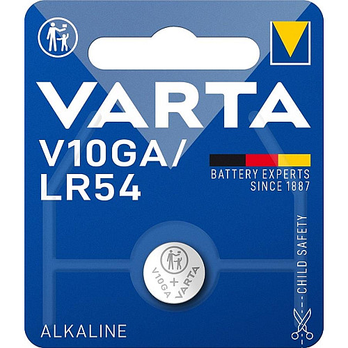 Батарейка Varta лужна  V10 GA (LR54) блістер, 1 шт
