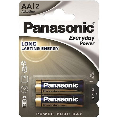 Батарейка Panasonic EVERYDAY POWER лужна AA блістер, 2 шт.