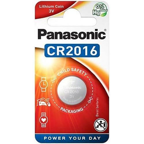 Батарейка Panasonic літієва CR2016 блістер, 1 шт.