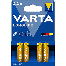 Батарейка Varta Longlife лужна AAA блістер, 4 шт