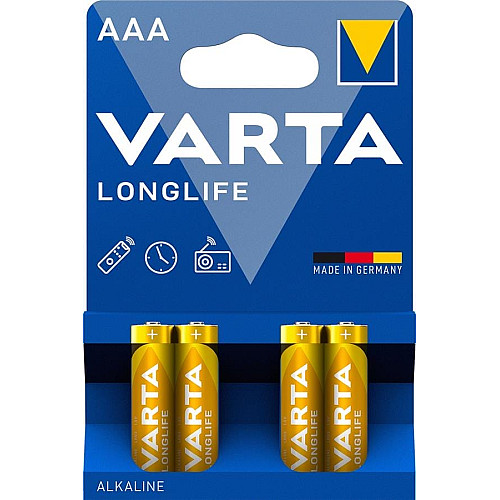 Батарейка Varta Longlife щелочная AAA блистер, 4 шт