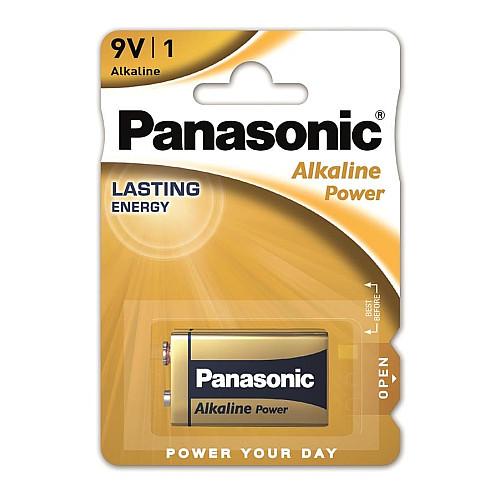 Батарейка Panasonic ALKALINE POWER щелочная 6LF22(6LR61, MN1604, MX1604, Крона) блистер, 1 шт.