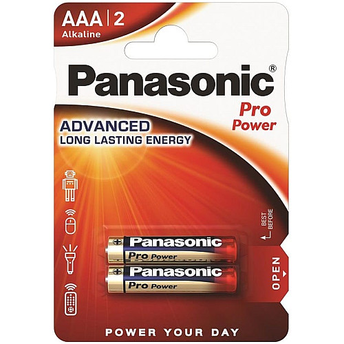Батарейка Panasonic PRO POWER лужна AAA блістер, 2 шт.