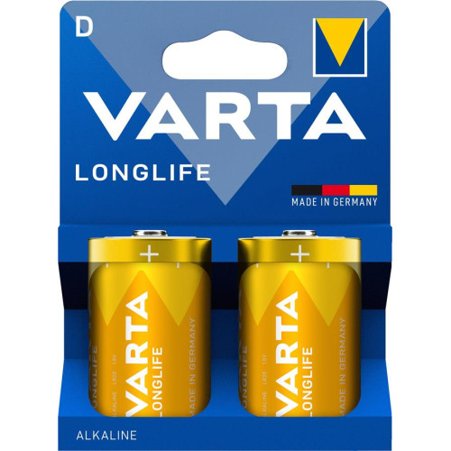 Батарейка Varta Longlife лужна D(LR20)  блістер, 2 шт