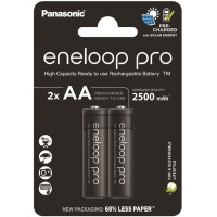 Аккумулятор Panasonic Eneloop NI-MH Pro AA 2500 мАч, 2 шт.