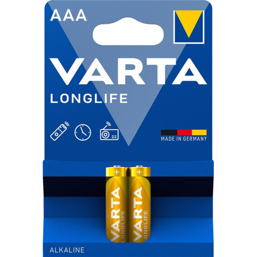 Батарейка Varta Longlife лужна AAA блістер, 2 шт
