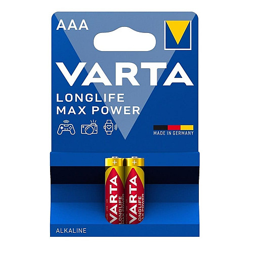 Батарейка Varta Longlife Max Power лужна AAA  блістер, 2 шт