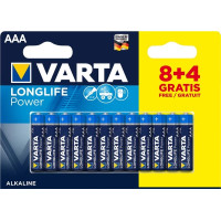 Батарейка Varta Longlife Power щелочная AAA блистер, 12 шт