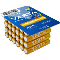 Батарейка Varta Longlife щелочная AAA блистер, 24 шт
