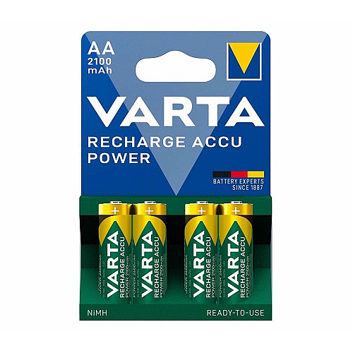 Акумулятор Varta NI-MH Power AA 2100 мА•г, 4шт