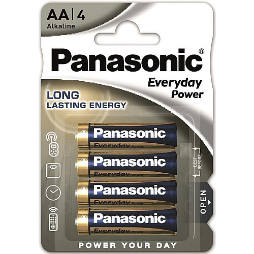 Батарейка Panasonic EVERYDAY POWER щелочная AA блистер, 4 шт.
