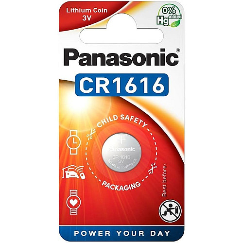 Батарейка Panasonic літієва CR1616 блістер, 1 шт.