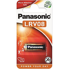 Батарейка Panasonic лужна LRV08(A23, MN21, V23) блістер, 1 шт.