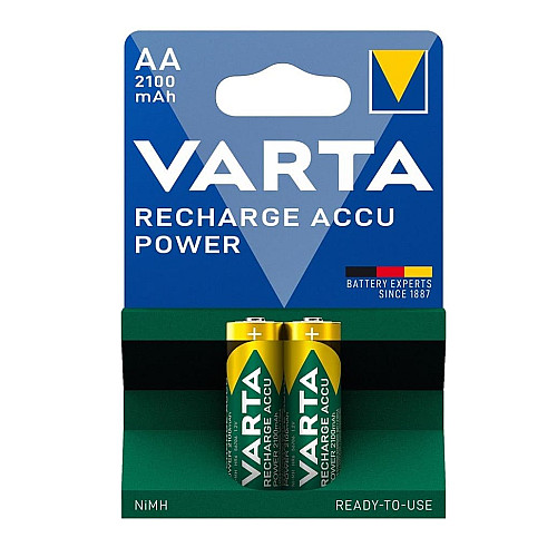 Акумулятор Varta NI-MH Power AA 2100 мА•г, 2шт