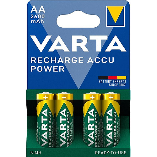 Акумулятор Varta NI-MH Power AA 2600 мА•г, 4шт